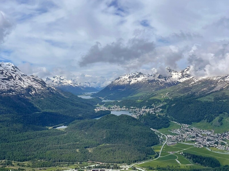 Ein letzter Blick auf die Engadiner Seenlandschaft. Foto: Privat